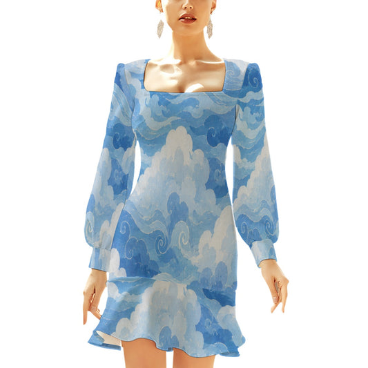 Women's Ruffle Hem Skinny Dress by O’Nimbus