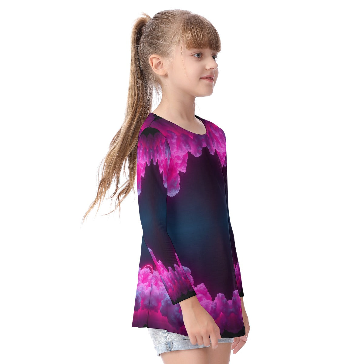 Unisex Kid's Long Sleeve O-neck T-shirt