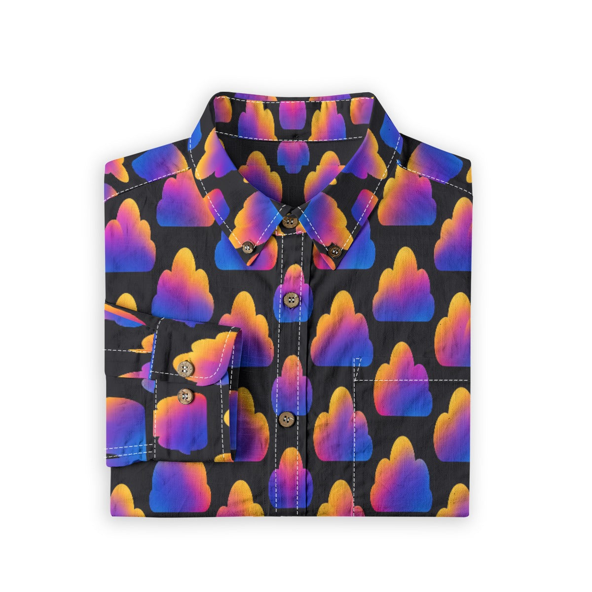 Men's Casual Lapel Long Sleeve Shirt|125GSM Cotton