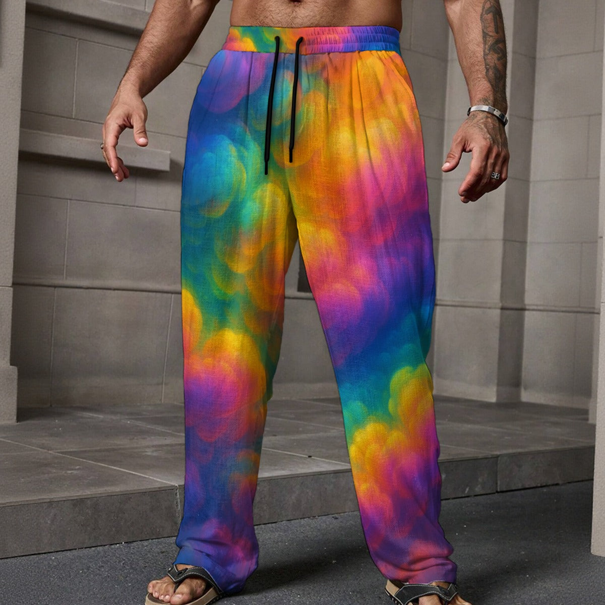 Men's Loose Casual Pants With Pocket