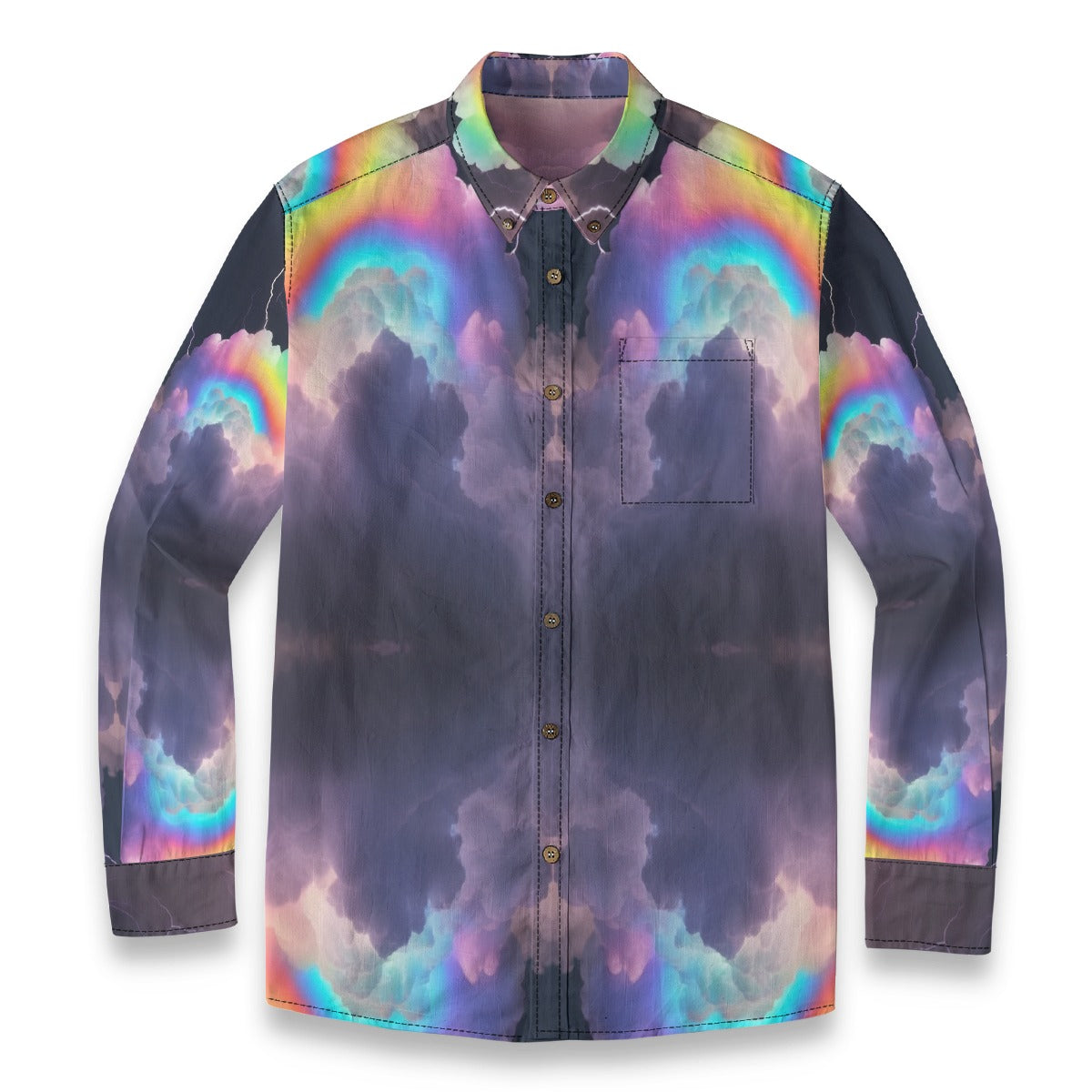 Men's Casual Lapel Long Sleeve Shirt|125GSM Cotton