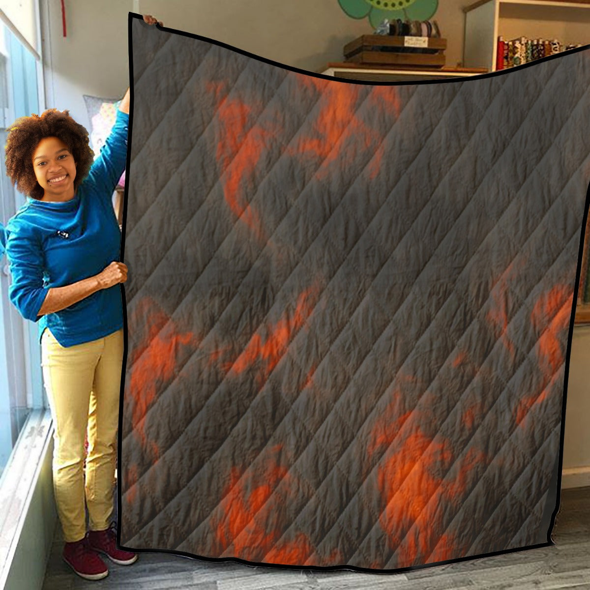 Unisex Lightweight & Breathable Quilt With Edge-wrapping Strips