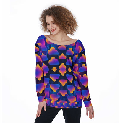 Women's Off-Shoulder Sweatshirt
