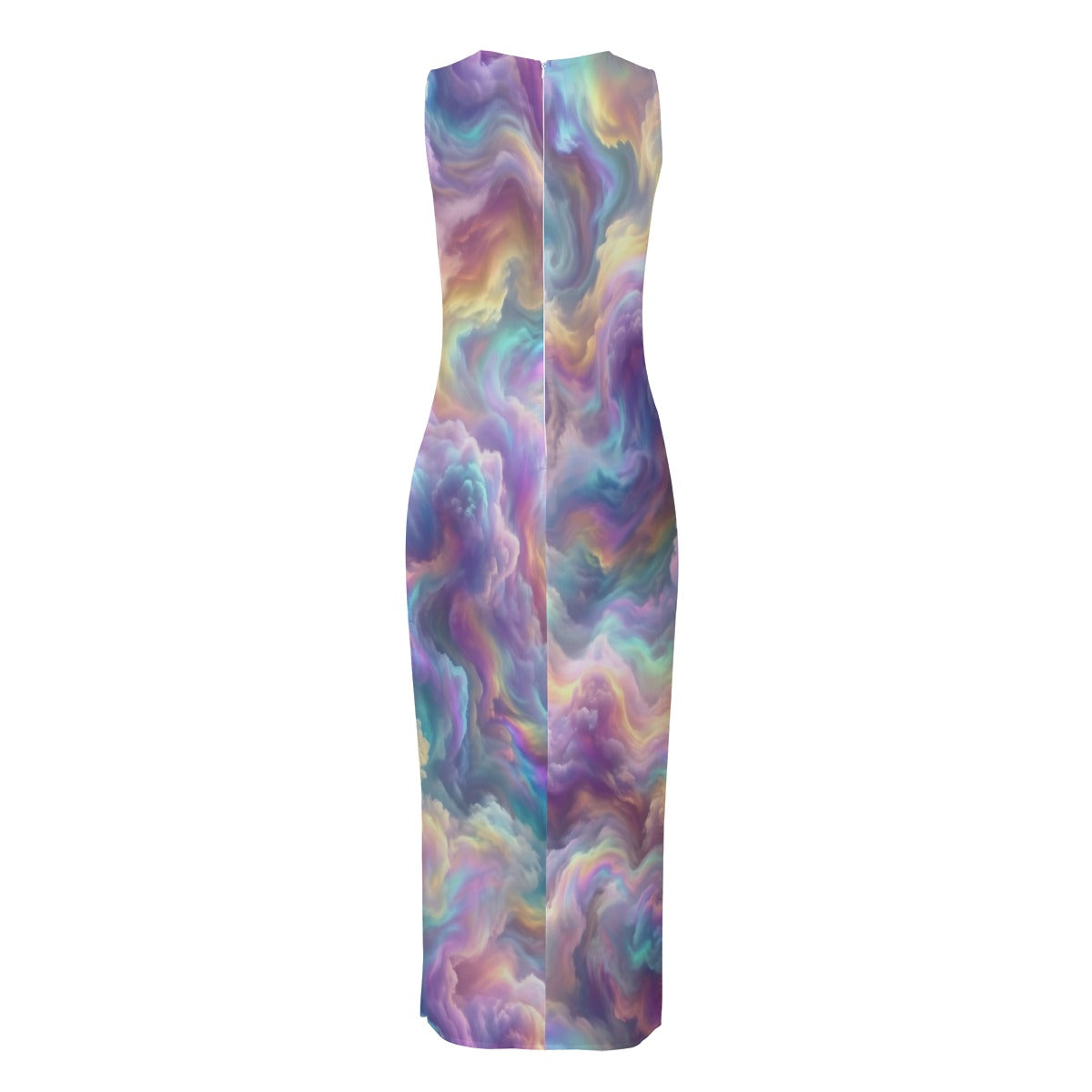 Women's Beach Perspective Chiffon Sleeveless Dress