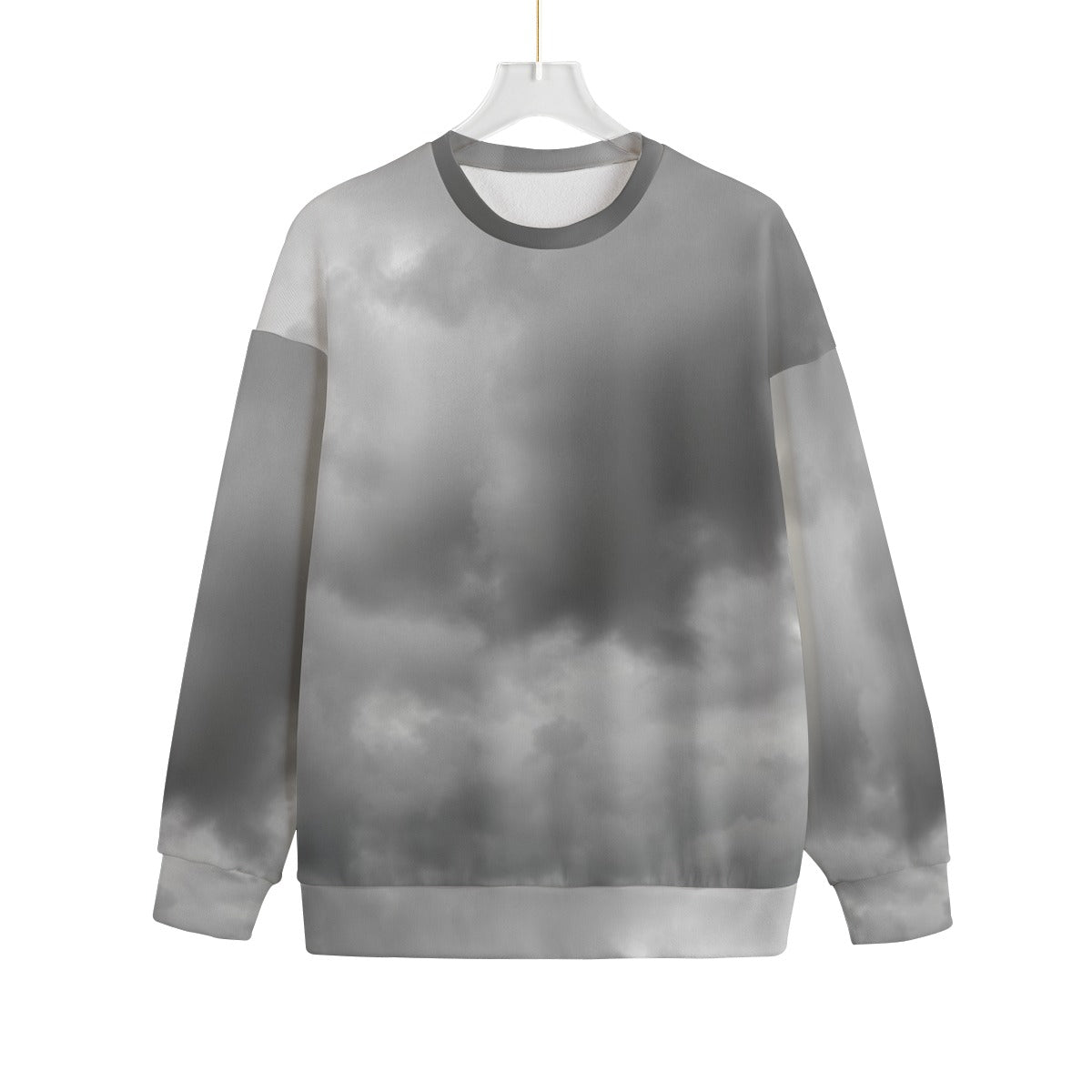 Unisex Drop-shoulder Knitted Fleece Sweater - view 1