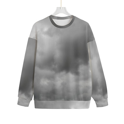 Unisex Drop-shoulder Knitted Fleece Sweater - view 1