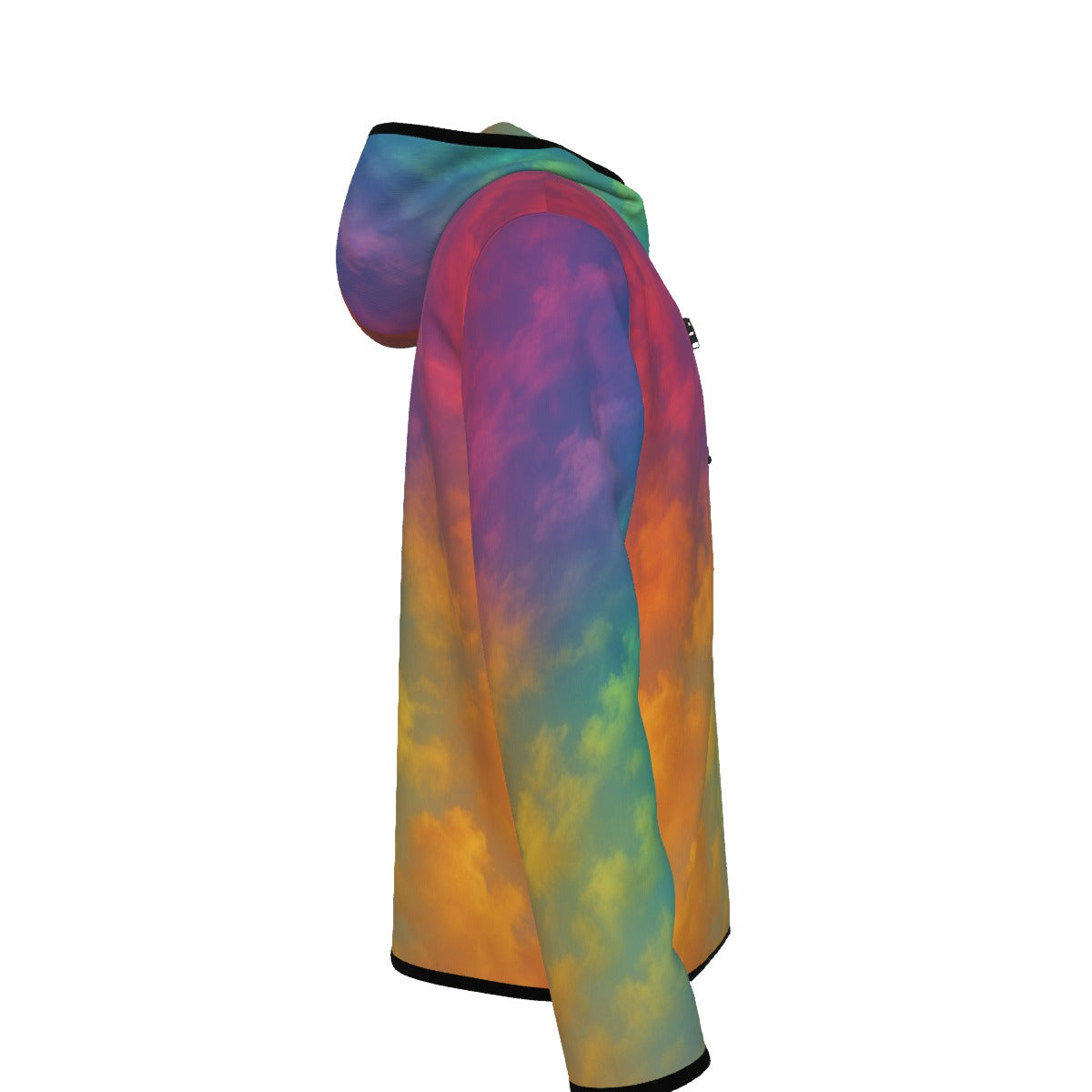 Men's Stylish Hoodie with Thumb Hole Design - view 3