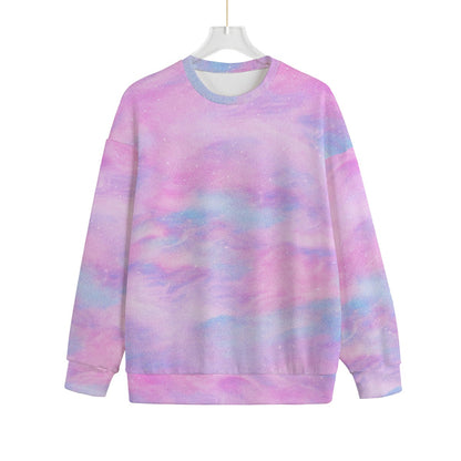 Unisex Drop-shoulder Knitted Fleece Sweater - view 1