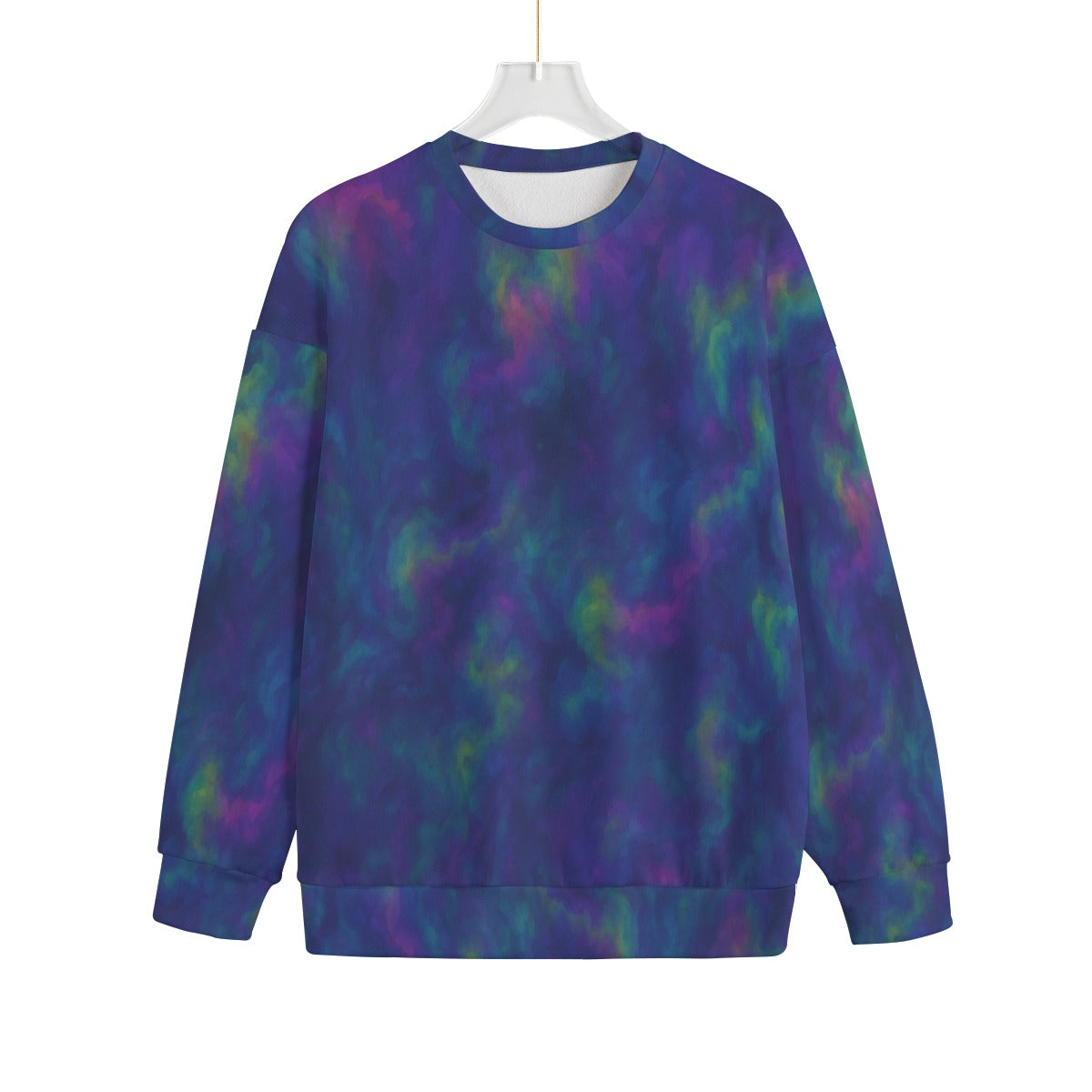 Unisex Drop-shoulder Knitted Fleece Sweater - view 1