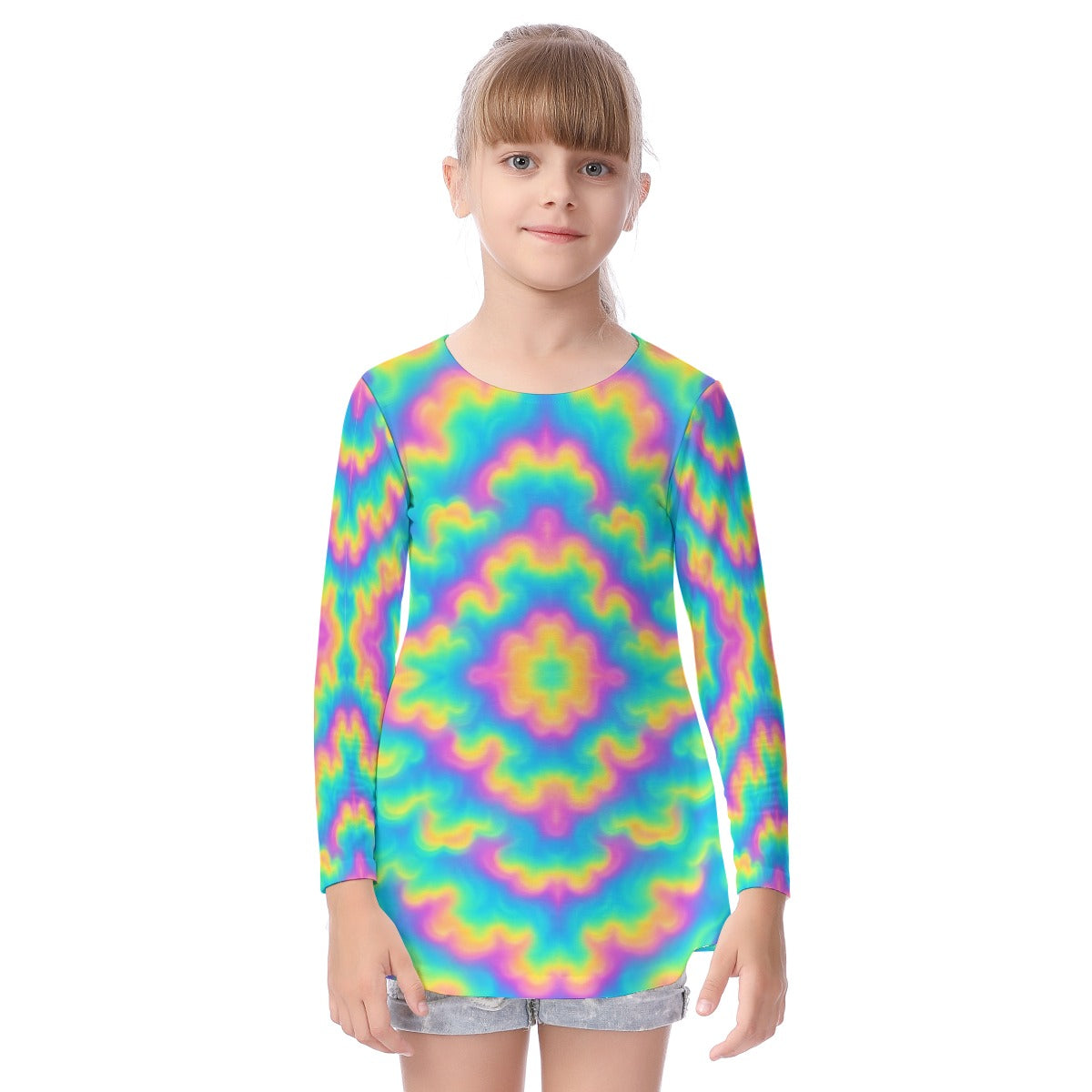 Unisex Kid's Long Sleeve O-neck T-shirt