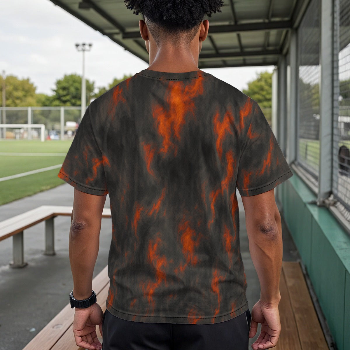 Unisex Drop Shoulder Crew Neck T-Shirt