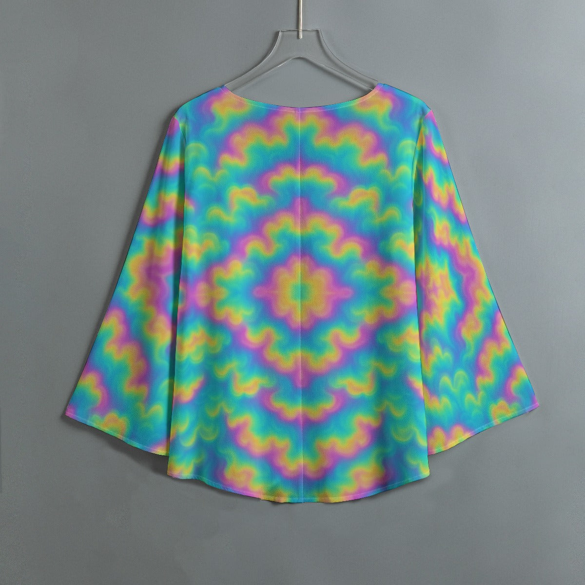 Women's V-neck T-shirt With Irregular Hem