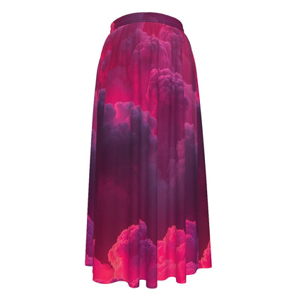 Women's Maxi Chiffon Skirts With Lining