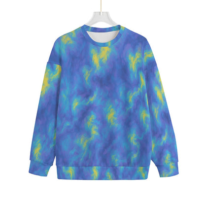 Unisex Drop-shoulder Knitted Fleece Sweater - view 1