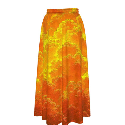 Women's Maxi Chiffon Skirts With Lining