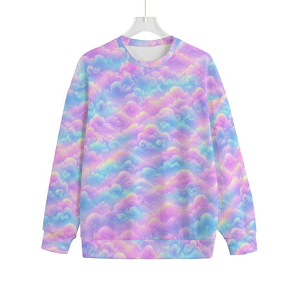 Unisex Drop-shoulder Knitted Fleece Sweater - view 1