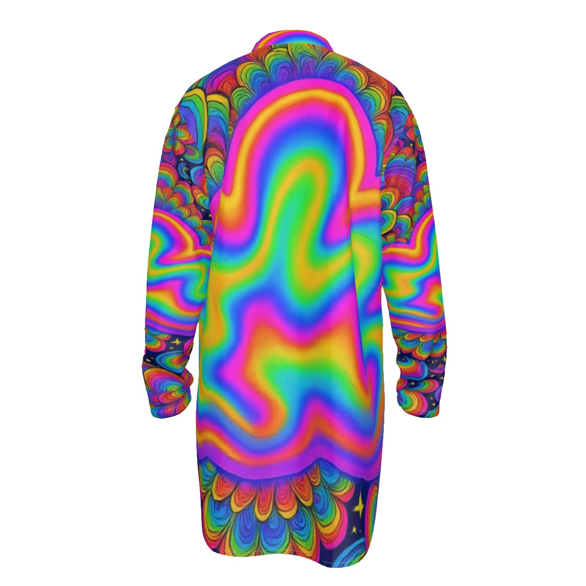 Men's Stand-up Collar Long Shirt