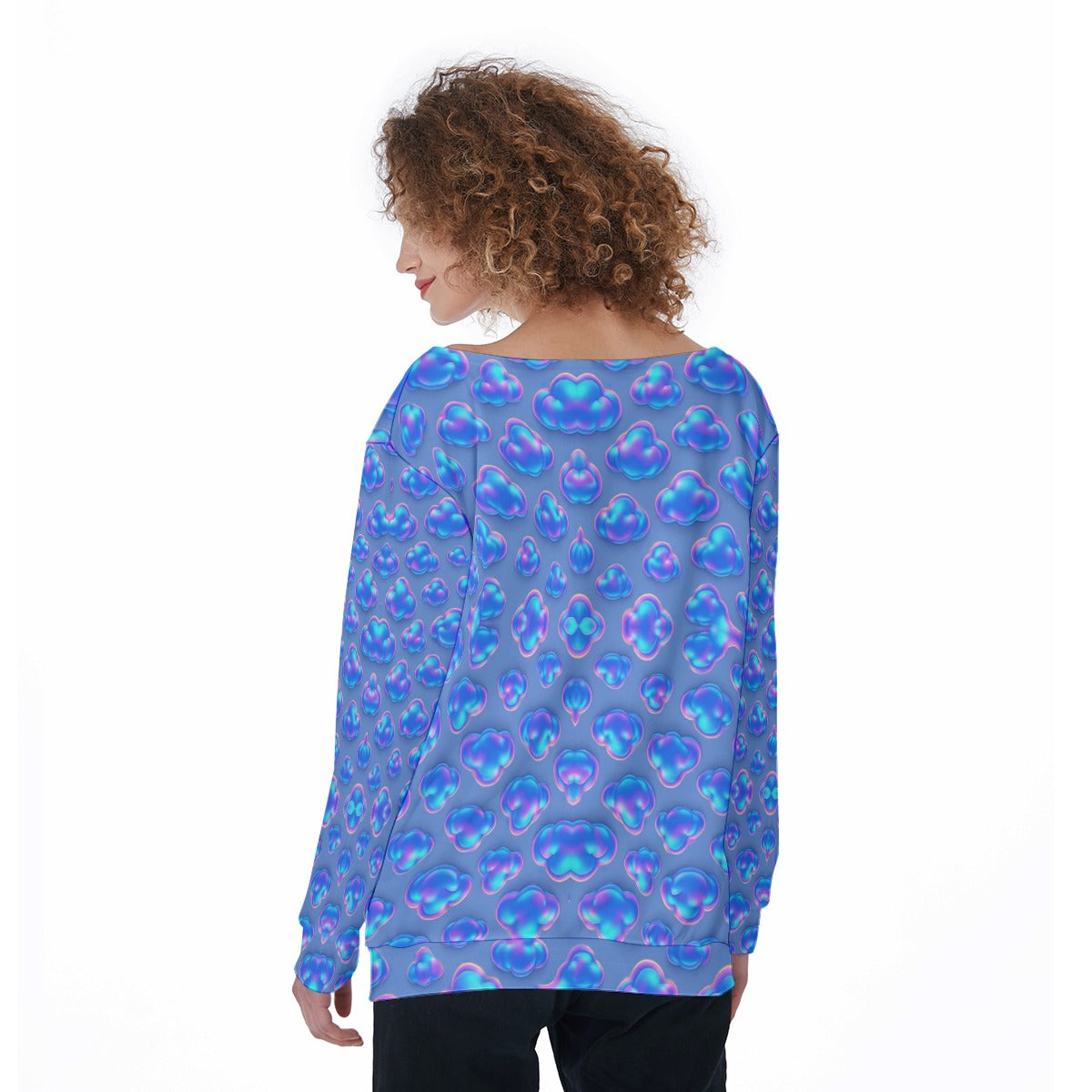 Women's Off-Shoulder Sweatshirt