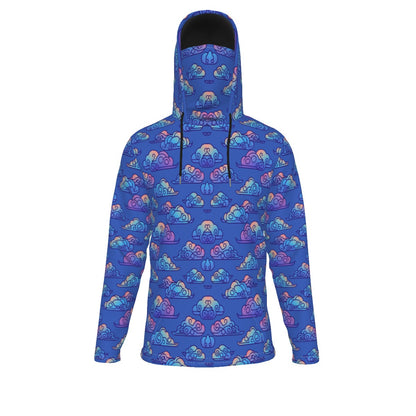 Men's Pullover Hoodie With Mask - view 1