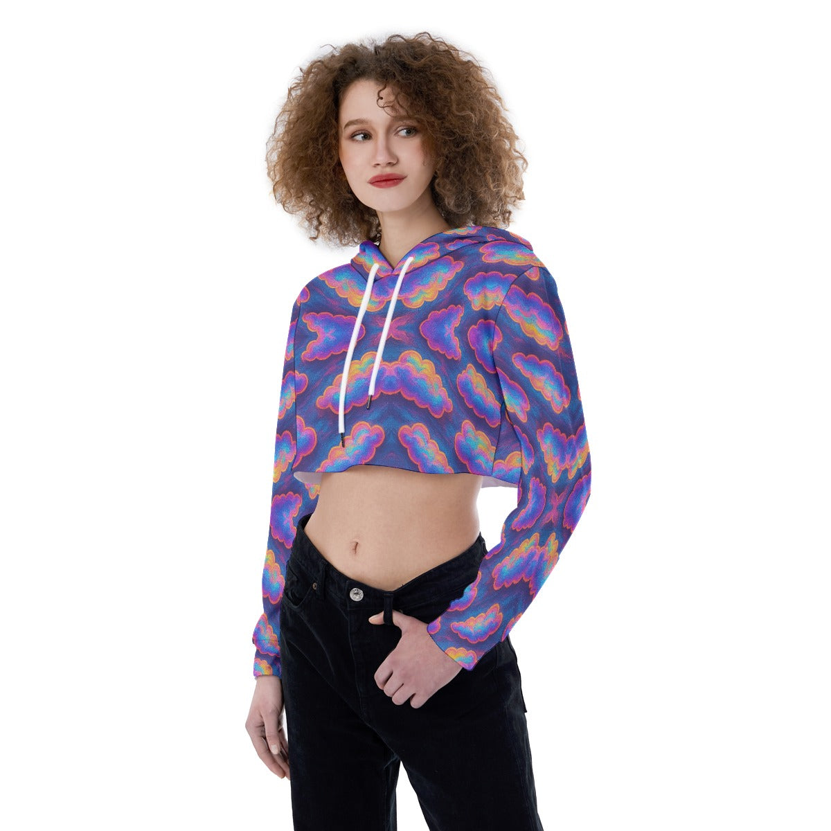 Women's Crop Top Hoodie
