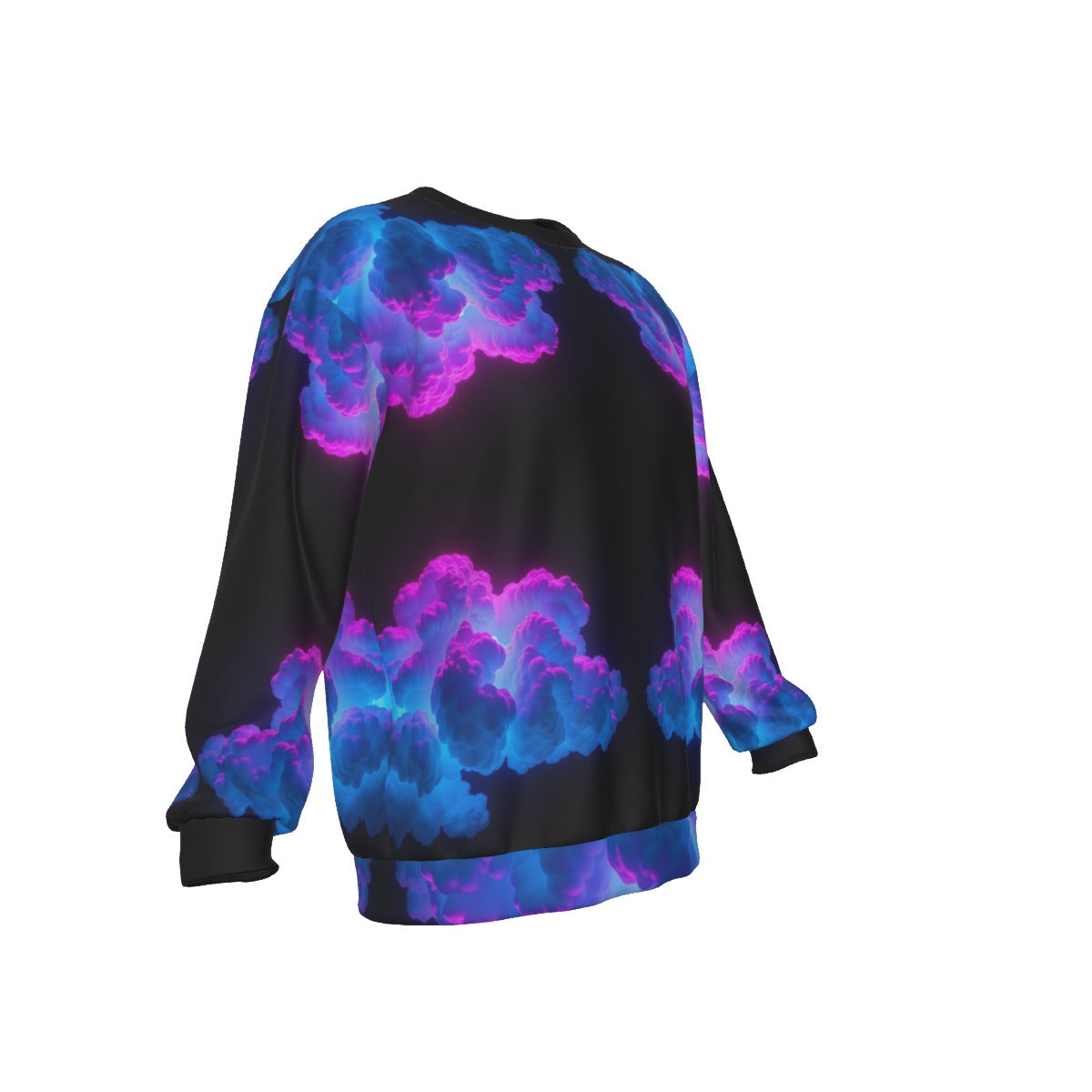 Men's Drop Shoulder Round Neck Long-Sleeved Sweatshirt