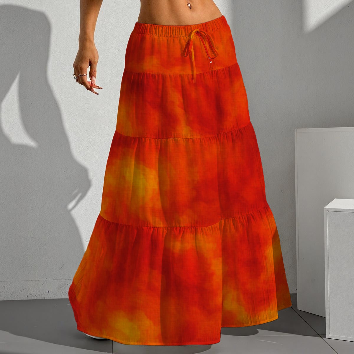 Women's Pleated Long Skirt