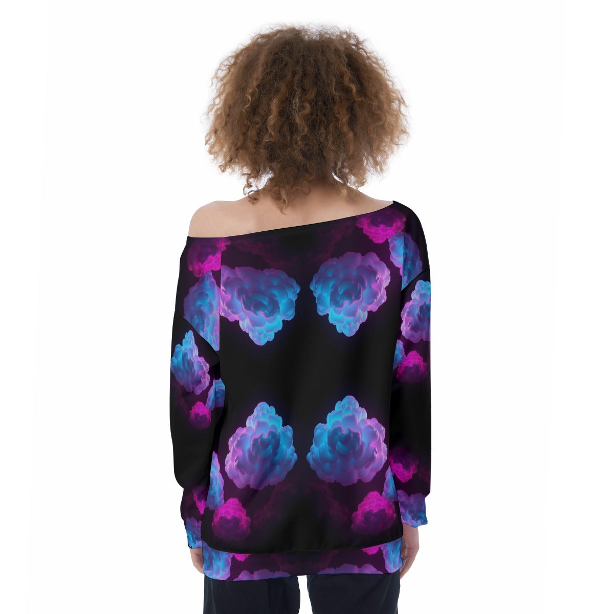 Women's Off-Shoulder Sweatshirt