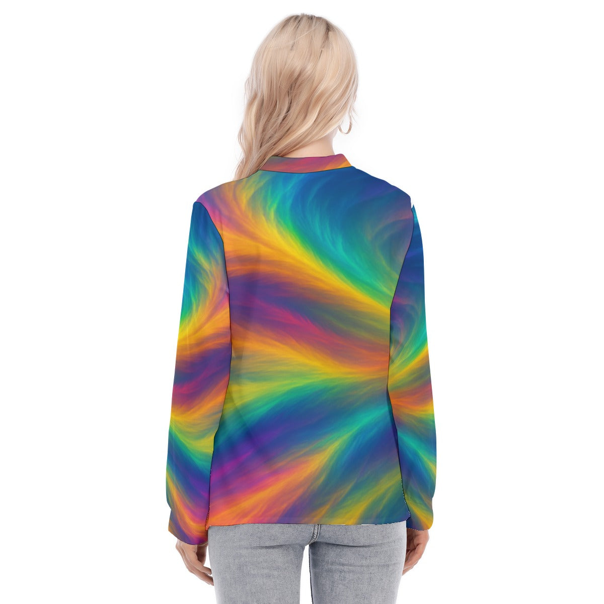 Women's Long Sleeve Blouse With Button Closure