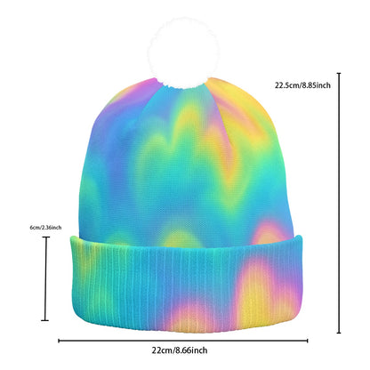 Unisex Knitted Hat With Pom-Pom