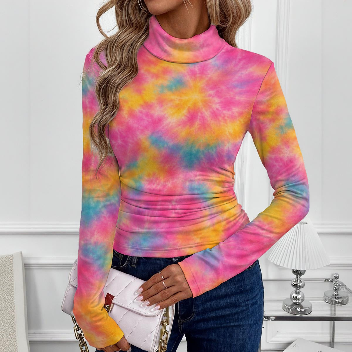 Women’s High-Neck Long-Sleeve Top - view 2