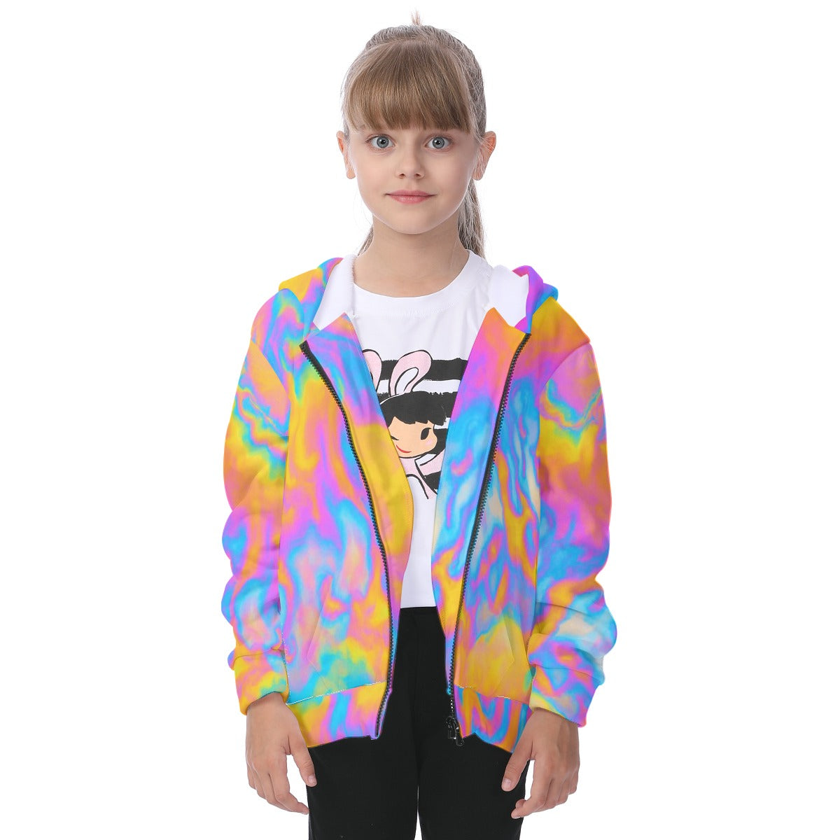Unisex Kid's Heavy Fleece Zip Up Hoodie