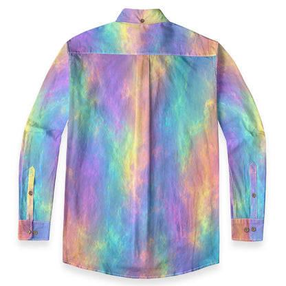 Men's Casual Lapel Long Sleeve Shirt|125GSM Cotton