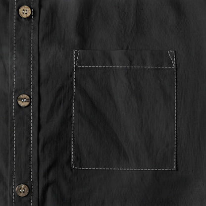Men's Casual Lapel Long Sleeve Shirt|125GSM Cotton