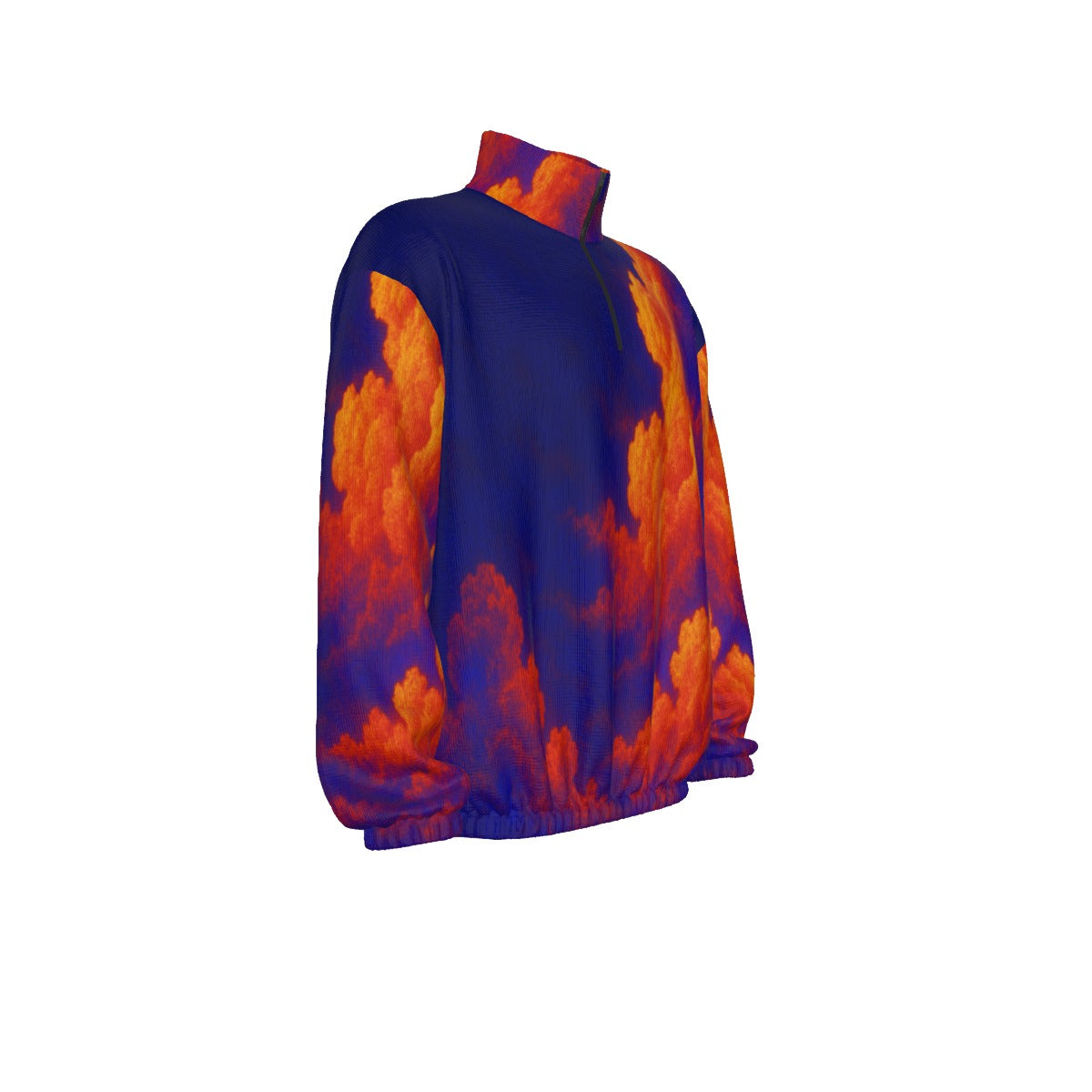 Unisex Turtleneck Zippered Sweatshirt