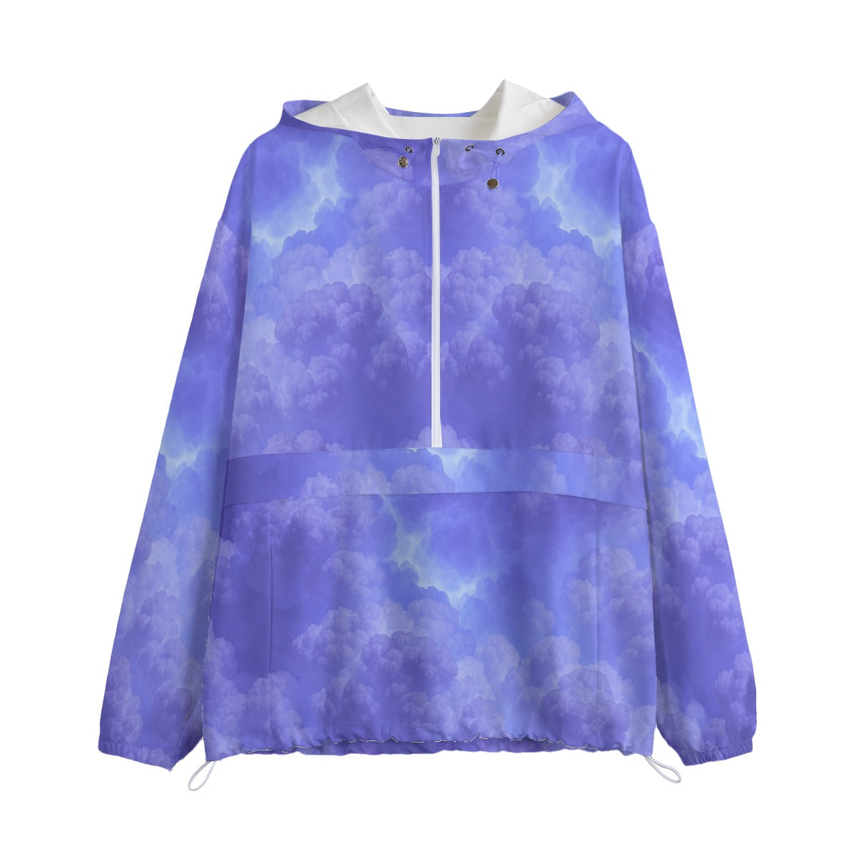 Unisex Pullover Jacket With Zipper Closure