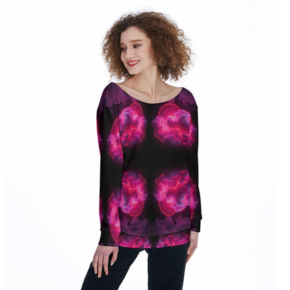 Women's Off-Shoulder Sweatshirt