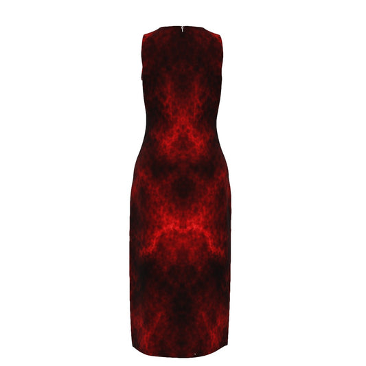 Women's Beach Perspective Chiffon Sleeveless Dress