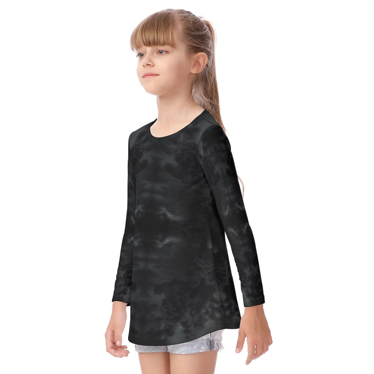 Unisex Kid's Long Sleeve O-neck T-shirt