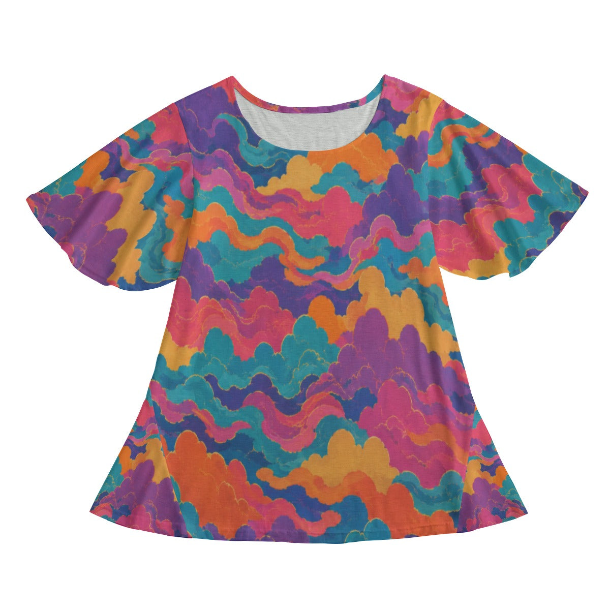 Women's Round Neck T-shirt With Short Sleeve