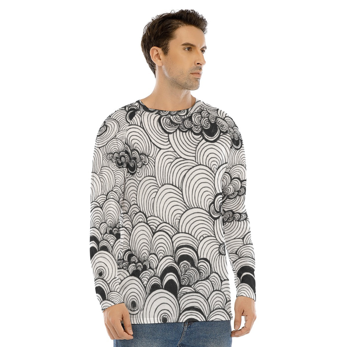 Men's Long Sleeve T-shirt With Raglan Sleeve