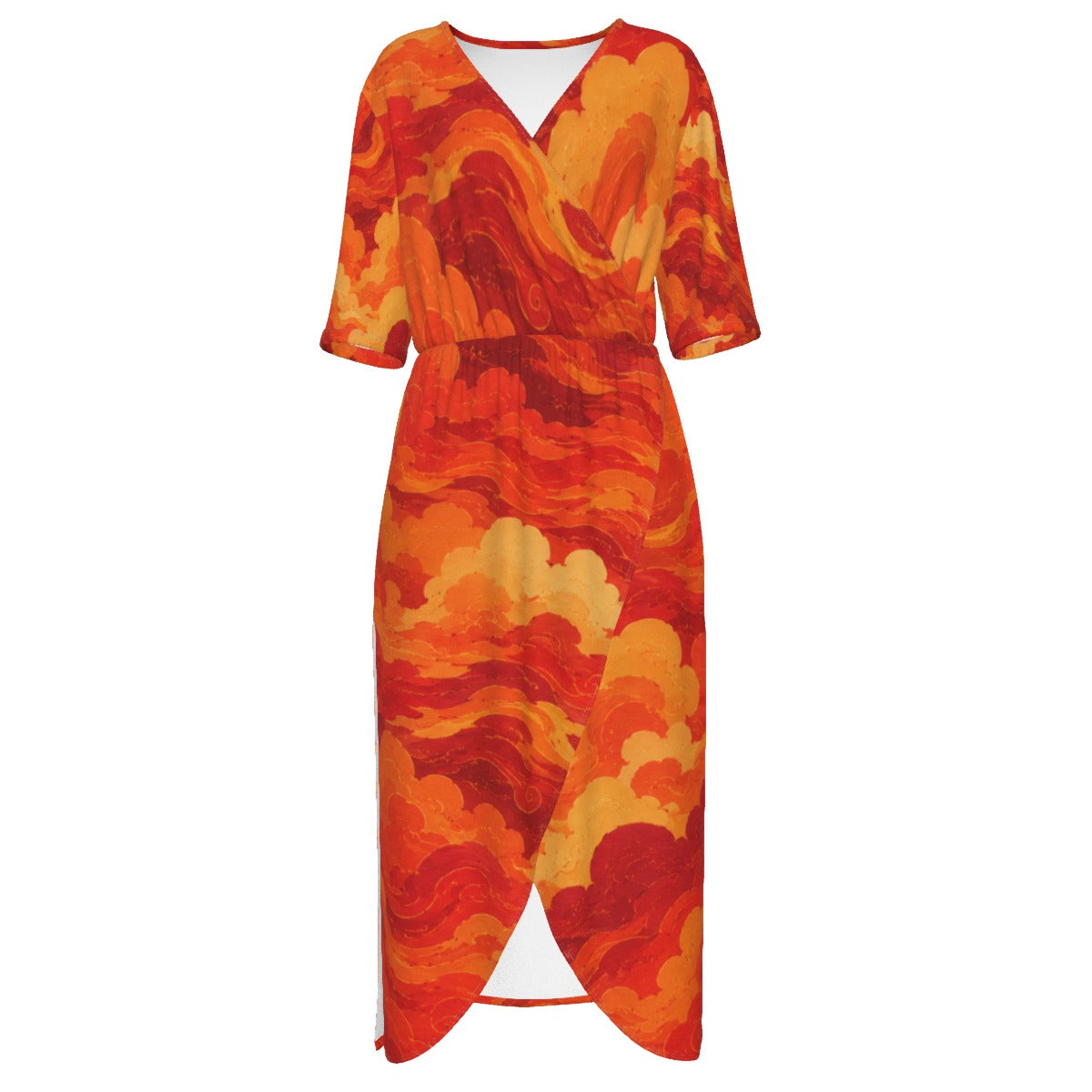 Women's Short Sleeve V-neck Dress by O’Nimbus