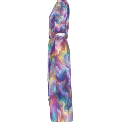 Women's Short Sleeve V-neck Dress