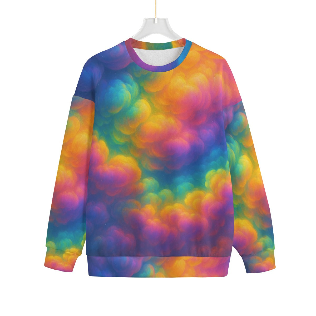 Unisex Drop-shoulder Knitted Fleece Sweater - view 1
