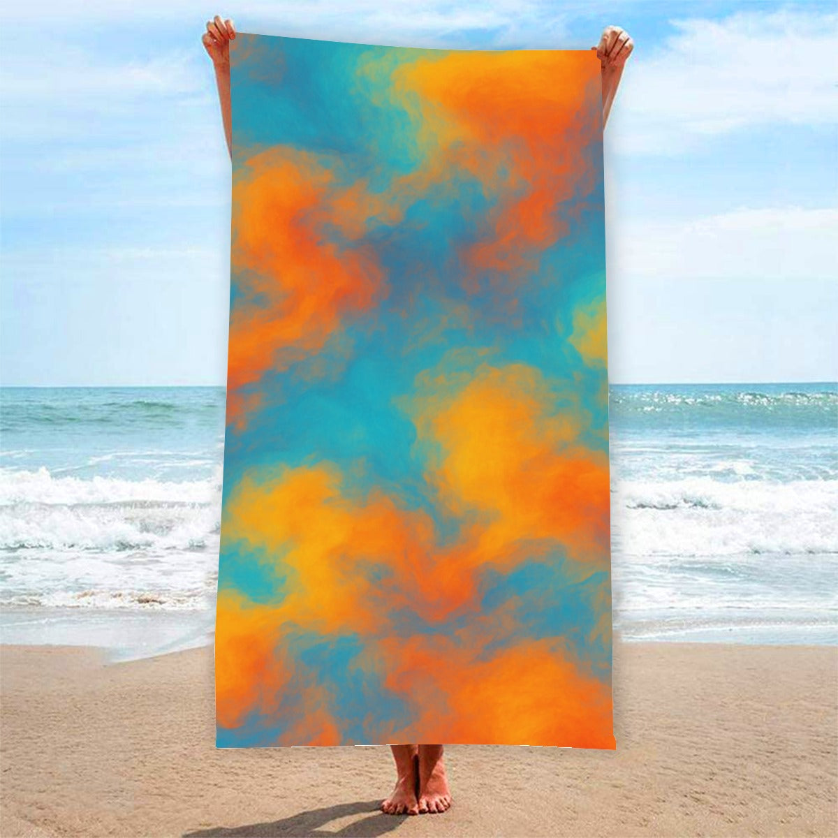 Unisex Adult Beach towel Vertical Style For the USA|320GSM