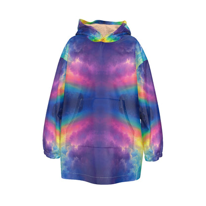 Unisex Kid's Sherpa Fleece Hoodie Blanket