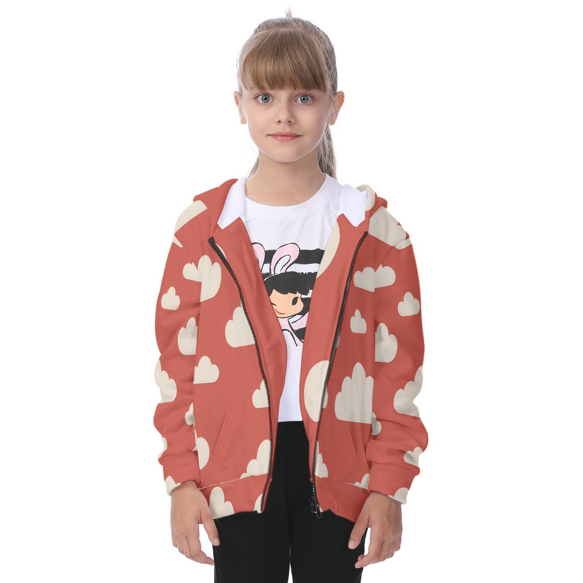 Unisex Kid's Heavy Fleece Zip Up Hoodie