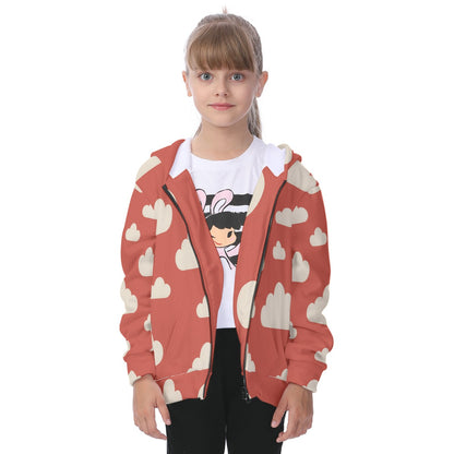 Unisex Kid's Heavy Fleece Zip Up Hoodie