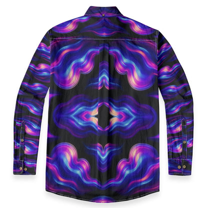 Men's Casual Lapel Long Sleeve Shirt|125GSM Cotton
