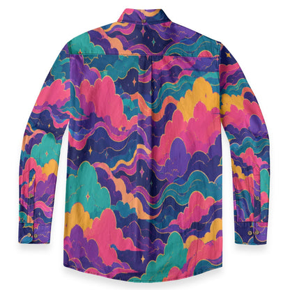 Men's Casual Lapel Long Sleeve Shirt|125GSM Cotton