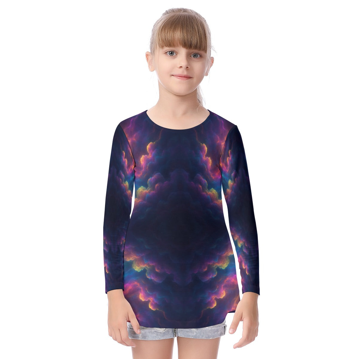 Unisex Kid's Long Sleeve O-neck T-shirt